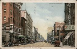 Main St. North from Gayoso Avenu Postcard