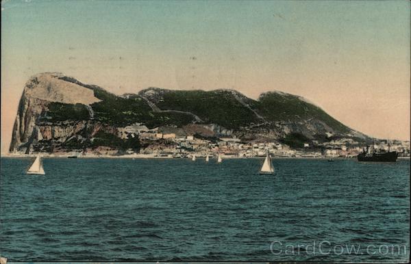 Rock of Gibraltar from Spanish Coast Berretta Spain