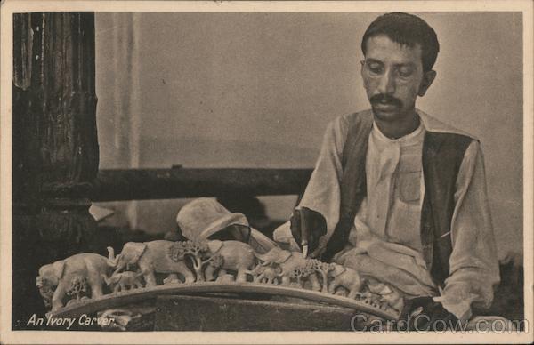 An ivory carver