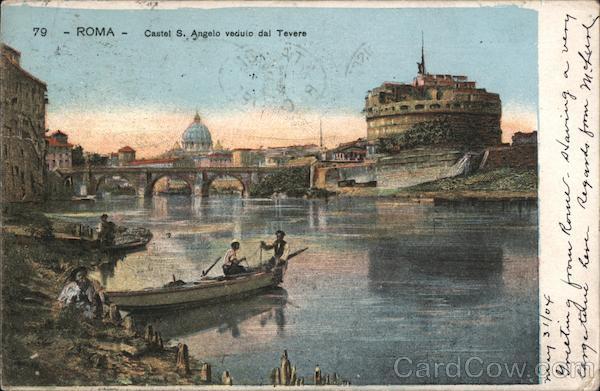 Roma - Castel S.Angelo vedulo dal Tevere Rome Italy