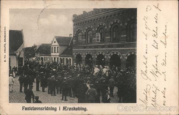 Fastelavnsridning-Mardi Gras Riding Ærøskøbing Denmark