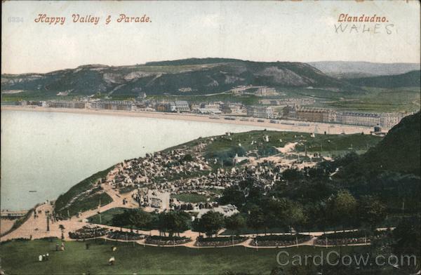 Happy Valley and Promenade Llandudno Wales