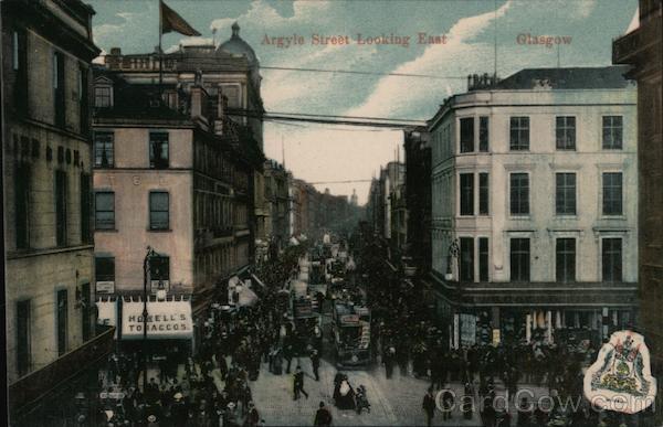 Argyle Street Looking East Glasgow Scotland
