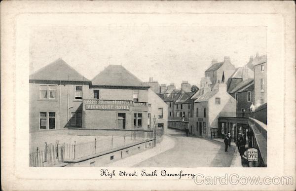 View of High Street South Queensferry Scotland