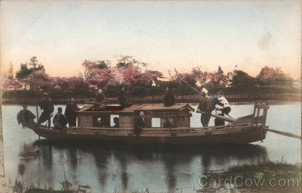 People travelling in a boat Japan