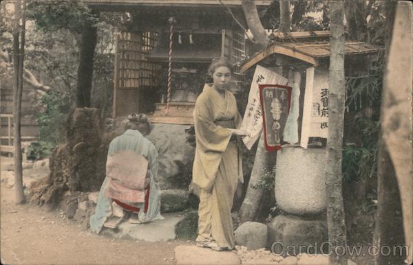 Young ladies outdoors Japan