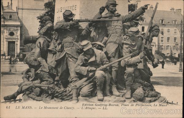 Le Monument de Chanzy - L'Attaque Le Mans France