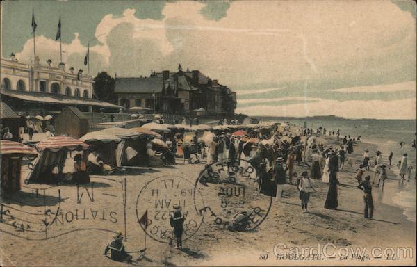 La Plage Houlgate, France Postcard