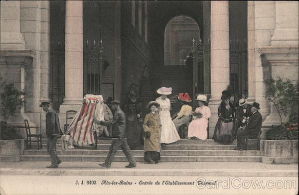 Aix-les-Bains Entrance to the Thermal Baths France