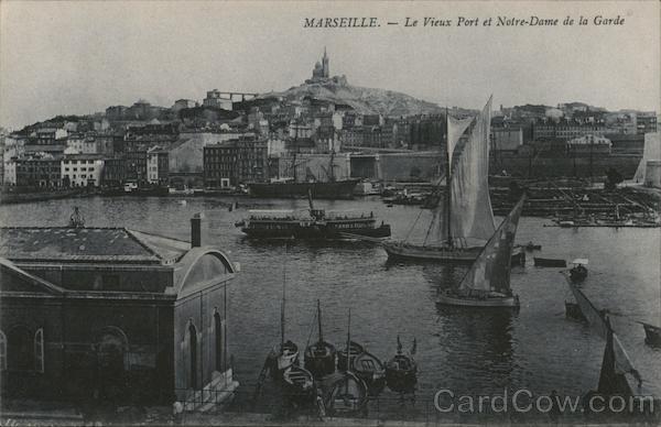Le Vieux Port et Notre-Dame de la Garde Marseille France