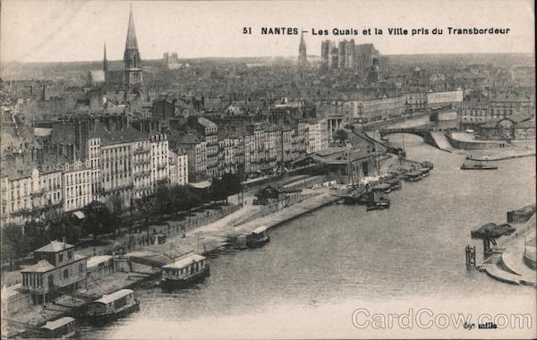 Les Quals et la Ville Pris du Transbordeur Nantes France