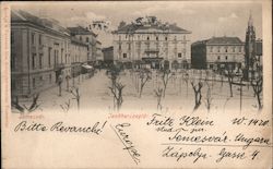 Jenő Herceg Tér - Prince Eugen Square Postcard