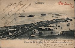 Malaga. Paseo de la Farola Postcard