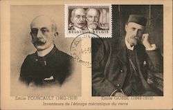 Fourcault & Gobbe Inventeurs de l'entirage mecanique du verre Postcard