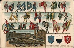 Paggi delle Storiche Contrade di Siena Postcard