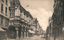 Guildhall and High Street Exeter, England Devon Postcard Postcard Postcard