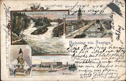 Helsning fran Sverige Postcard