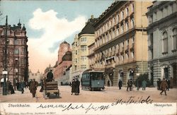 Stockholm Streetview of Vasagatan street Postcard
