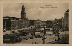 Goteborg Sodra och Norra Hamngatorna Postcard