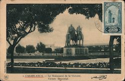 Casablanca - le monument de la Victorie. Victory Memorial Postcard