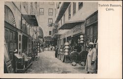 Turkish Bazaars, Cairo Postcard