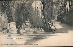 Alhambra entrada a Los Paseos Postcard