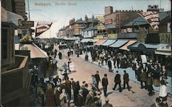 Looking Along Neville Street Southport, England Lancashire Postcard Postcard Postcard