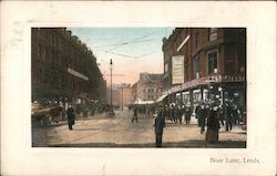 Boar Lane, Leeds England Yorkshire Postcard Postcard Postcard