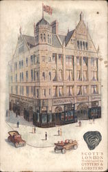 Scott's London, World Famed for Oysters and Lobsters Postcard