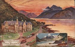 Marven Mountains, Loch Linnhe and The Hotel Ballachulish, Argyllshire Postcard