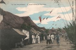 A Street Scene in the Philippines Postcard