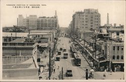 Flourishing Street-View of Shinjuku-Dori Postcard