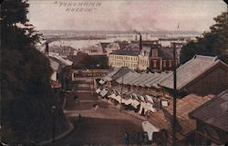 Yokohama Harbor Postcard