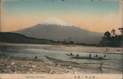 Fuji from Fuji-kawa Postcard