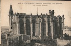 Cite de Carcassonne - Basilique Saint Nazaire ( Cote gothique) Postcard