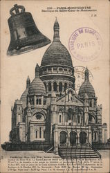 Paris - Montmartre, basilique du Sacre-Coeur de Montmartre Postcard