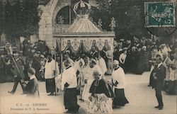 Procession du T.S. Sacrement Lourdes, France Postcard Postcard Postcard
