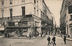 Grand Bazar de la Bourse, Rue des Petits - Champs Paris Postcard
