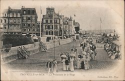 Trouville-sur-mer - La Promenade de la Plage Postcard