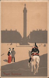 Place Vendôme and Column Postcard