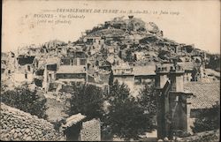 Tremblement de Terre , Rognes - Vue Generale Postcard