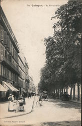 Quimper - La Rue du Parc Postcard