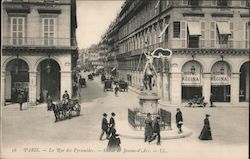 La rue des Pyramides, Le Monument à Jeanne d'Arc Postcard