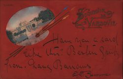 Souvenir de Varsovie Warsaw, Poland Eastern Europe Postcard Postcard Postcard