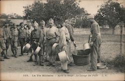 Apres la Soupe - Le Lavage des Plats France World War I Postcard Postcard Postcard