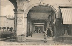 Pont -a Mousson before the war  under the Arcades Postcard
