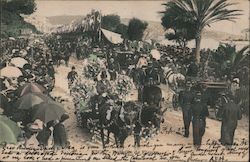 La Bataille de Fleurs - Flower Parade Postcard