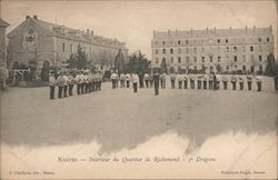 Interieur du Quartier de Richemond - 3e Dragons Postcard