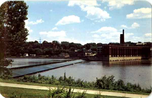 Power House And Dam On Rock River Dixon Illinois