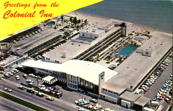 Greetings From The Colonial Inn Miami Beach Florida